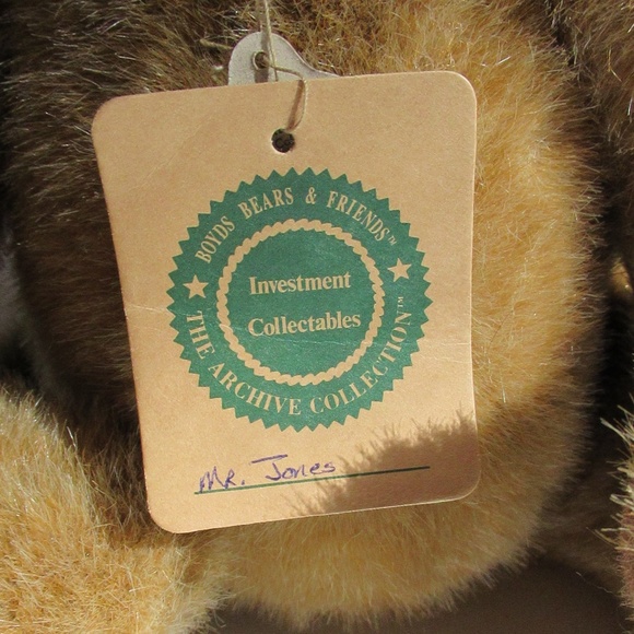 "Mr. Jones" Retired Boyds Bear - Picture 6 of 9